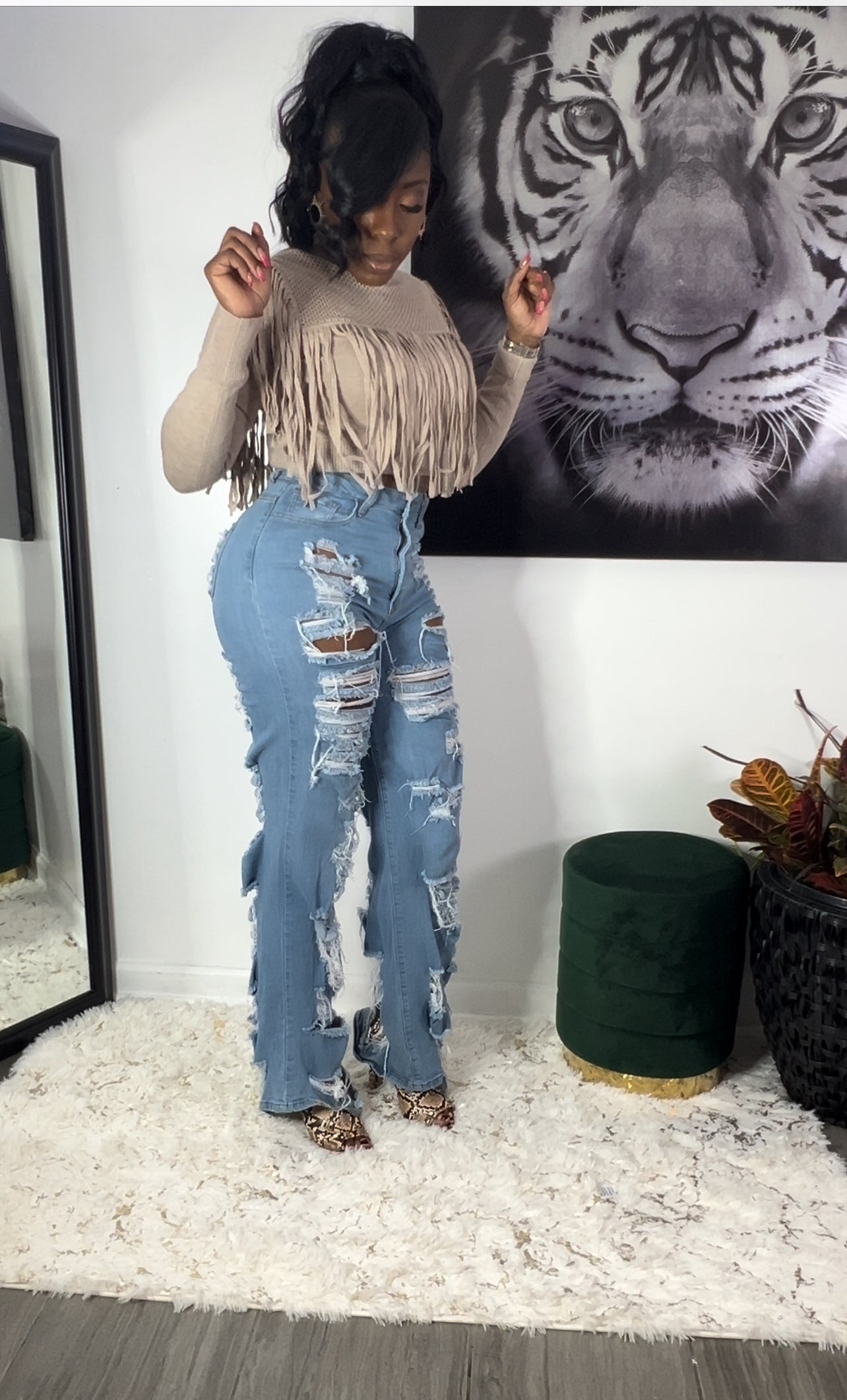 Obsessed Fringe Crop