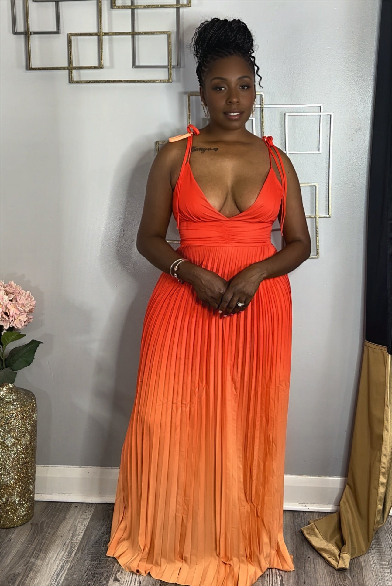 Goddess Sundress orange