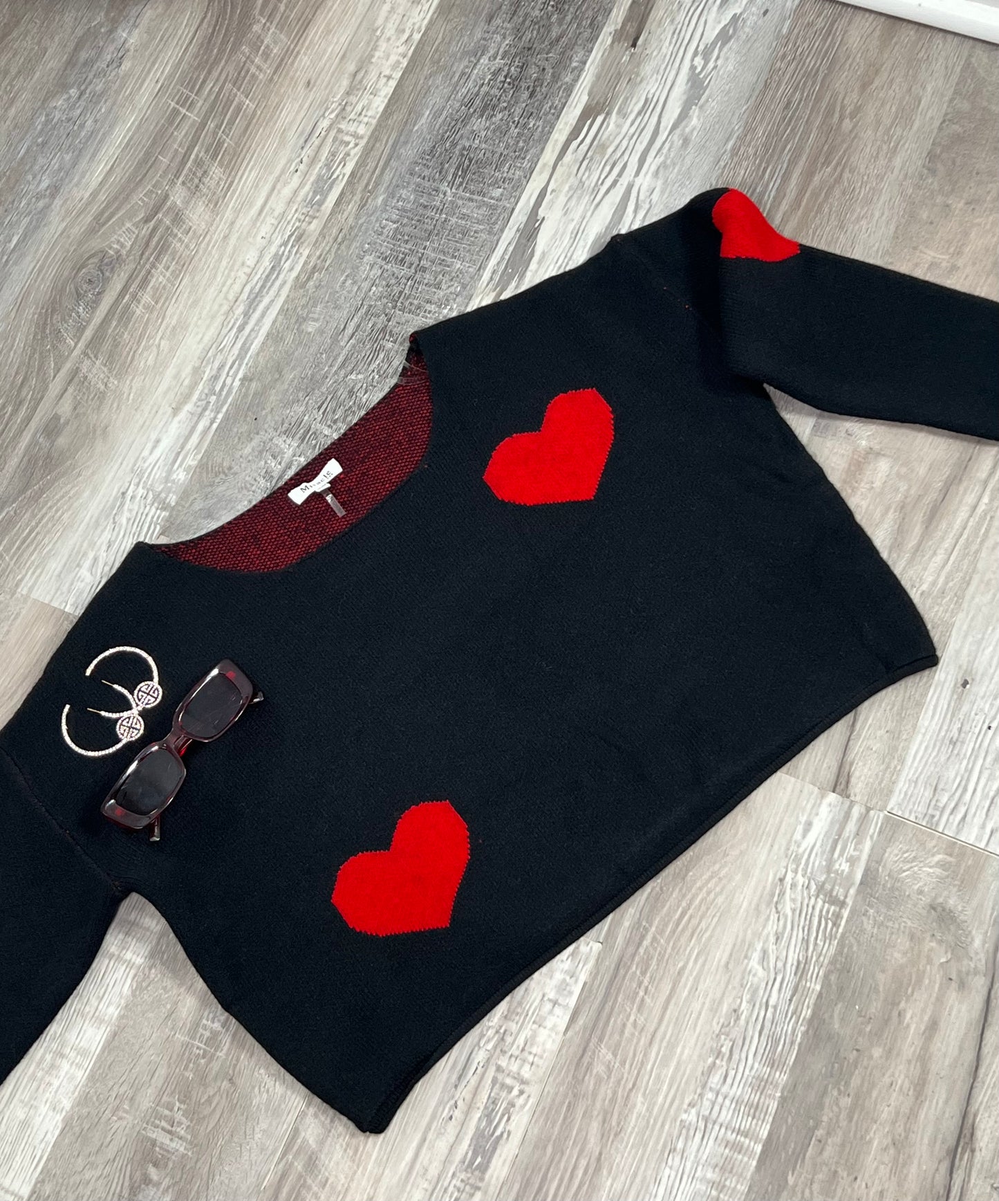 Sweetheart cropped sweater